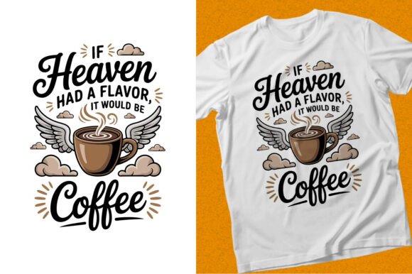 Coffee Flavor Typography T-shirt Design: A Visual Asset for Bloggers & Digital Publishers