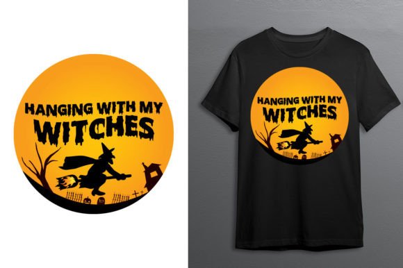 Halloween-Themed Vector Graphics for T-Shirt Designs