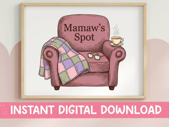 Mamaw s Spot Chair SVG: A Cozy Design for Embroidery Projects