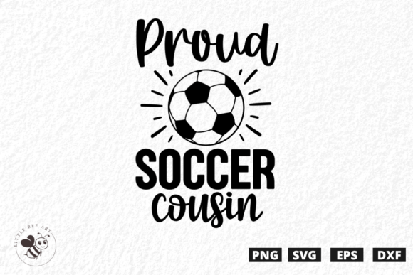 Proud Soccer Cousin SVG: A Playful Graphic Design Asset for T-Shirt Designs & Blog Visuals