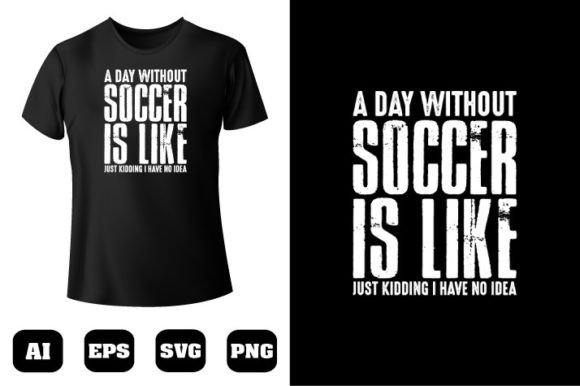 Soccer T-shirt Design 107 – Versatile Graphics for Crafters & T-Shirt Designs