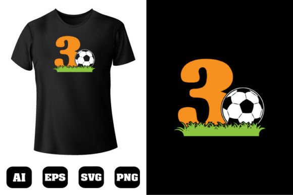 Soccer T-shirt Design 88: A Versatile Graphic for Bloggers & Digital Publishers
